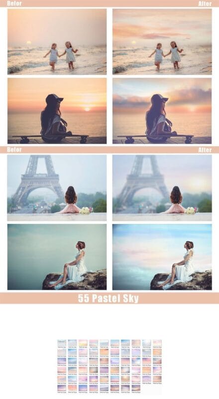 55 Pretty Pastel Sky Overlays Free Download 55 Pretty Pastel Sky Overlays