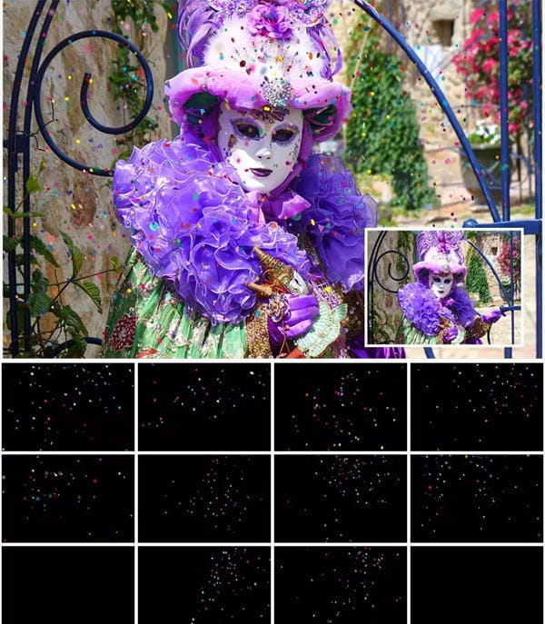 5K Confetti Photo Overlays 5K Confetti Photo Overlays