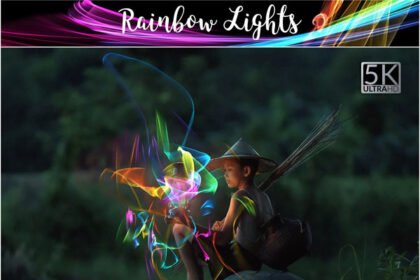 5K Rainbow Lights Overlay