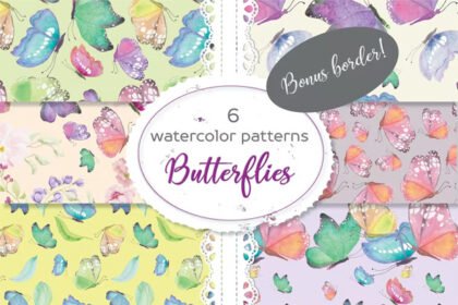 6 Patterns in Colorful Butterflies