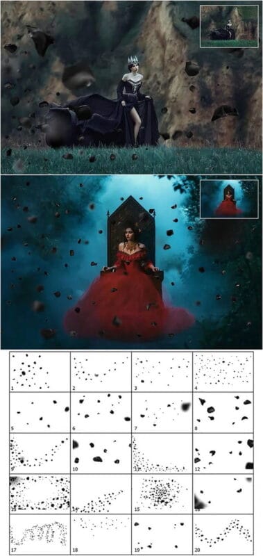 Black Rose Petals Overlays Black Rose Petals Overlays