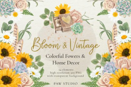 Bloom & Vintage Graphic