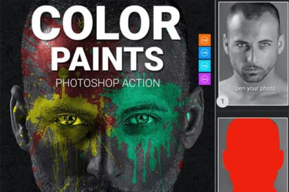 Color Paints Photoshop Action