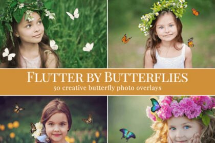 Flutter By Butterflies Photo Overlays