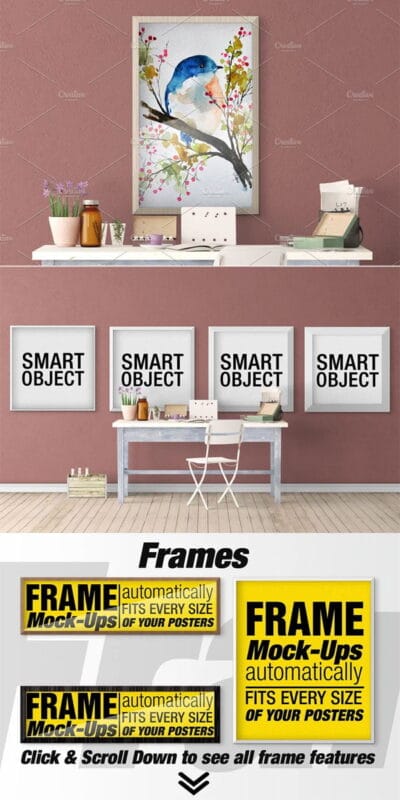 Frame Mockups V.84 Free Download Frame Mockups V.84