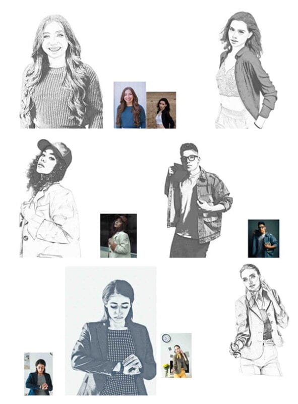 Fresh Line Art Photoshop Action Fresh Line Art Photoshop Action