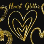 Gold Glitter Heart Clipart