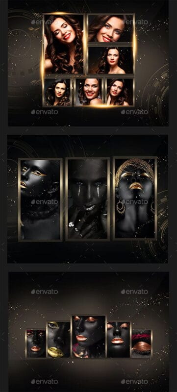 Golden Photo Frame Template Golden Photo Frame Template