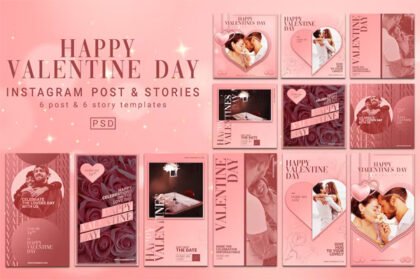Happy Valentine Day Instagram Post and Story