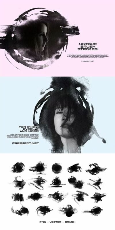 Ink Brush Stroke for Photo Overlay Ink Brush Stroke for Photo Overlay