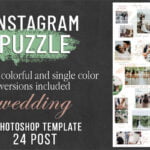 Instagram Puzzle Template Wedding