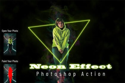 Neon Effect Photoshop Action