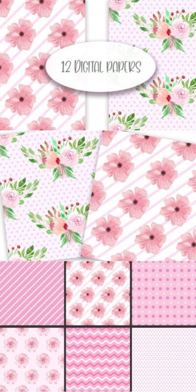 Pink Floral Seamless Pattern Pink Floral Seamless Pattern