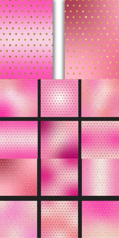 Pink Polka Dot Glitter Background Pink Polka Dot Glitter Background