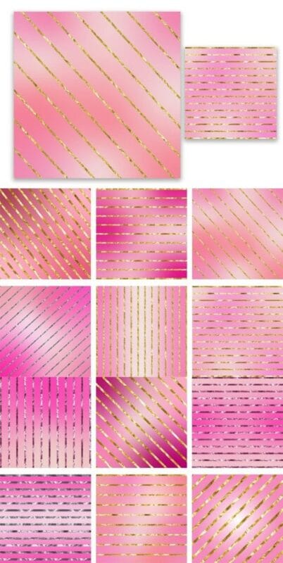 Pink Stripes Glitter Background Pink Stripes Glitter Background