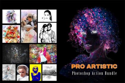 Pro Artistic Photoshop Action Bundle