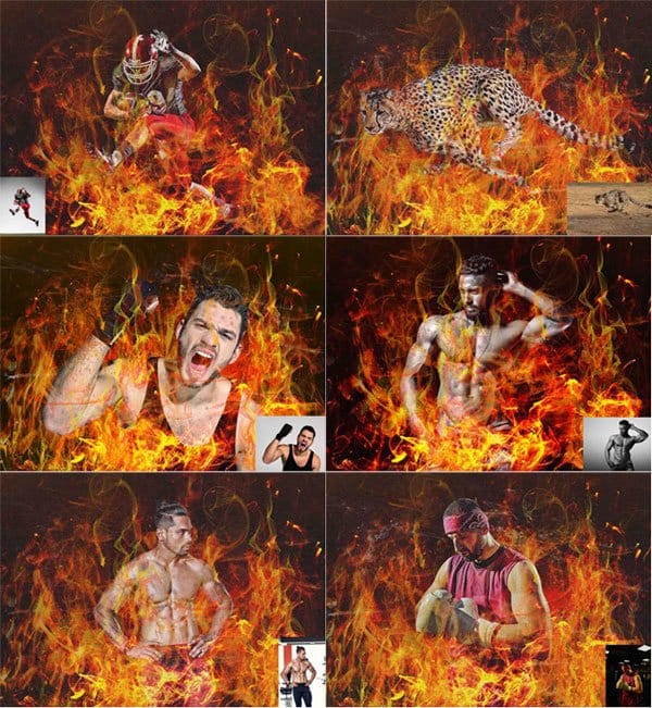 Pro Fire Art Photoshop Action