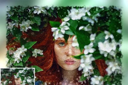 Real Oil Canvas Painting Action