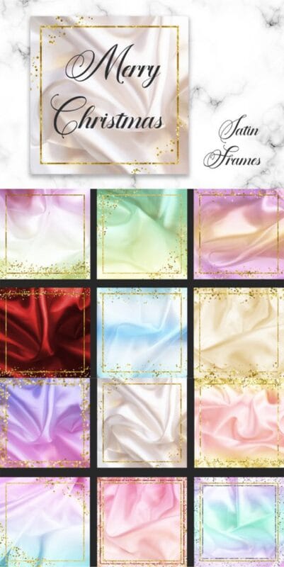 Satin Frames Glitter Digital Papers Satin Frames Glitter Digital Papers