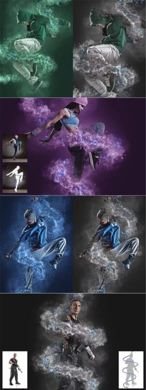 Serpentine Smoke Photoshop Action Serpentine Smoke Photoshop Action