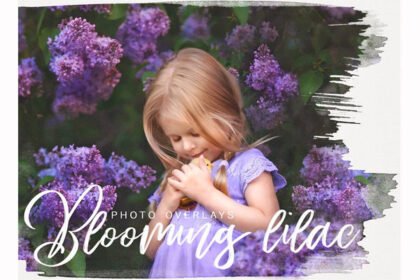 Spring Lilac PNG Overlays