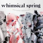 Whimsical Floral Digital Paper