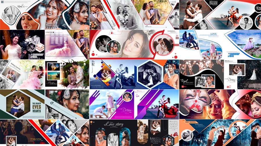 40 High Quality Wedding Album Design PSD Free Download