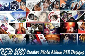 40 New Creative Photo Album PSD Designs Pack
