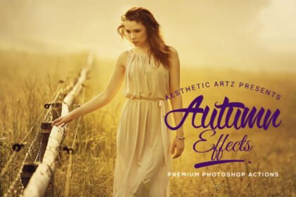 Aesthetic Autumn Effects Photoshop Actions
