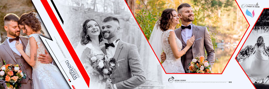 Beautiful Wedding Photo Album PSD Template 2025