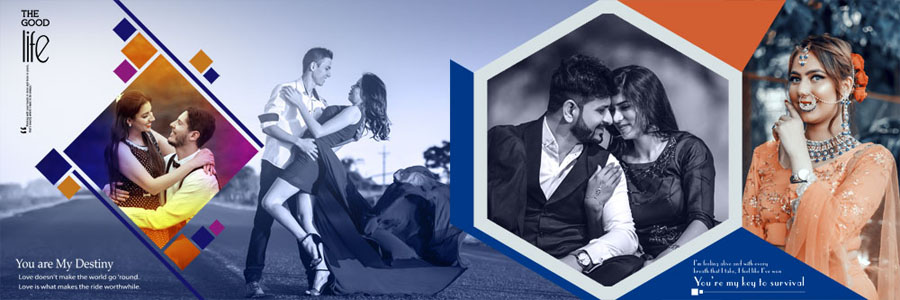 Creative Wedding Photo Album PSD Template 2025