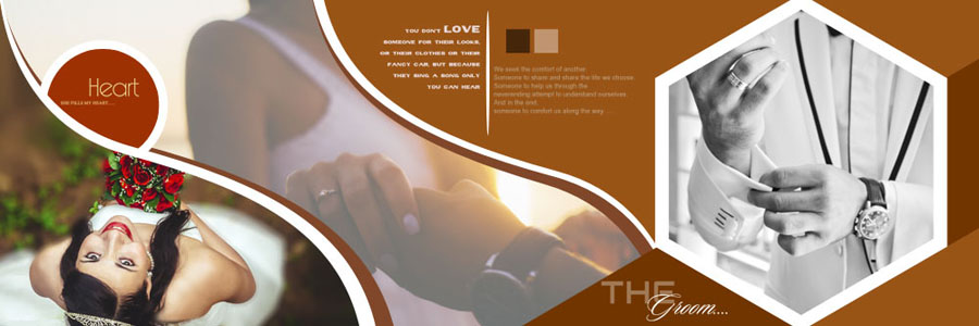 Creative Wedding Photo Album PSD 2025 Template