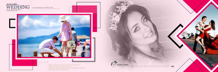 High-Quality Wedding Album PSD Template 2025