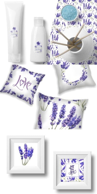 Lavender PNG Flowers in Watercolor Lavender PNG Flowers in Watercolor