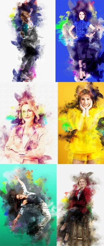 Watercolor Blast Manipulation Watercolor Blast Manipulation