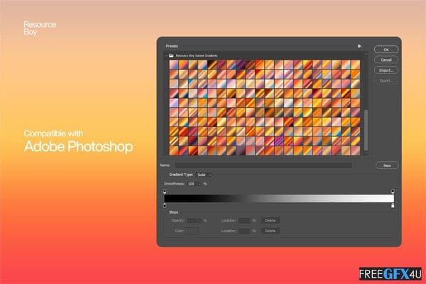 200 Sunset Photoshop Gradients 200 Sunset Gradients
