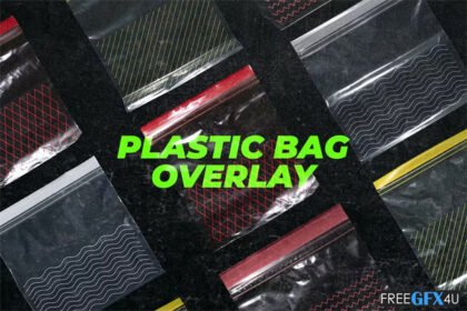 Plastic Food Bags Overlays