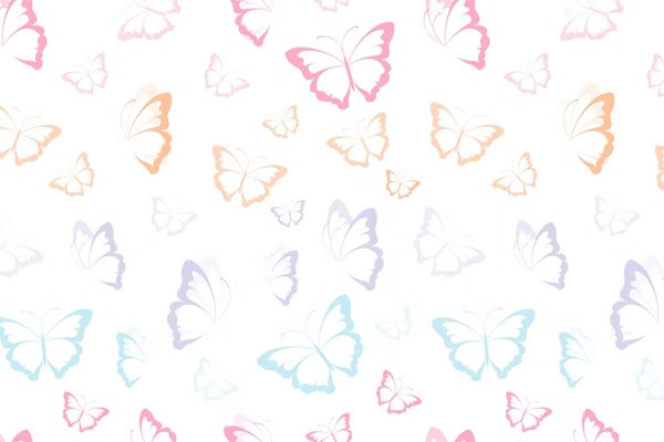 Butterfly Seamless Pattern Design Background