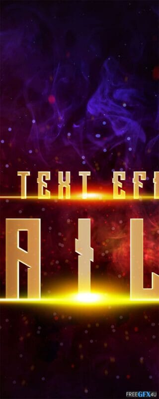 Cinematic Trailer PSD Text Effect Cinematic Trailer Text Effect