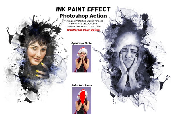 Ink Paint Effect Photoshop Action