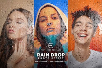 Rain Drop Photo Effect