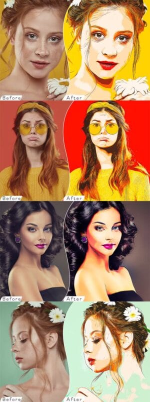 Vectorize Cartoon Art Photoshop Action