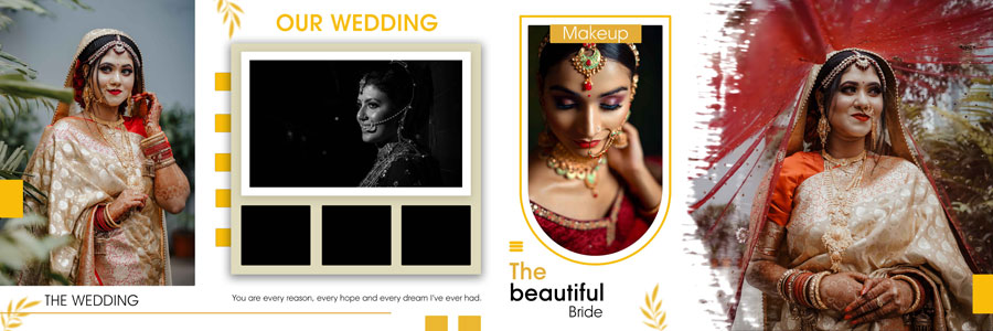 12x36 Wedding Album Design PSD 2024 Spread 18