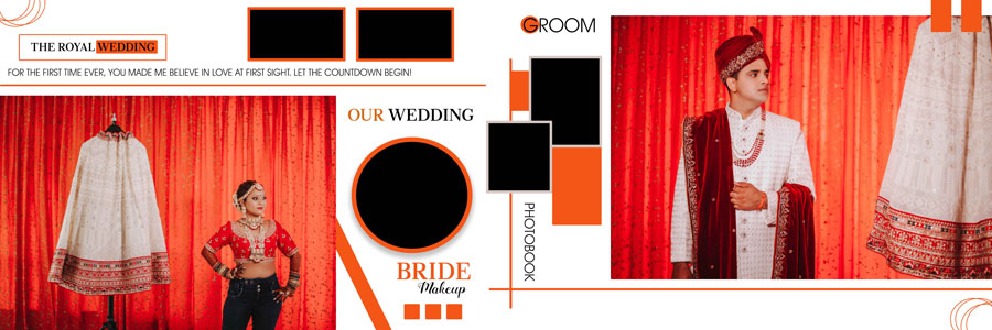 Layered Wedding Album Design PSD Page 7