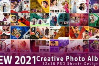 30 NEW 2021 Creative Photo Album Designs 12x18 PSD