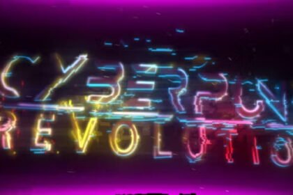 Cyberpunk Neon Glitch Logo Intro