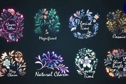 Flower titles 3 [Premiere Pro]