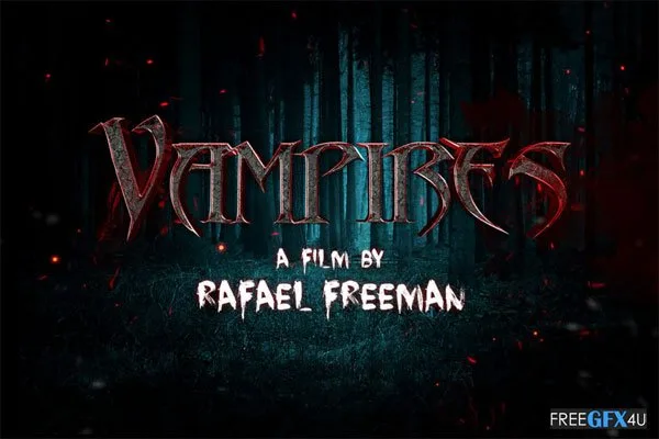 Horror Movie Text Effect Mockup