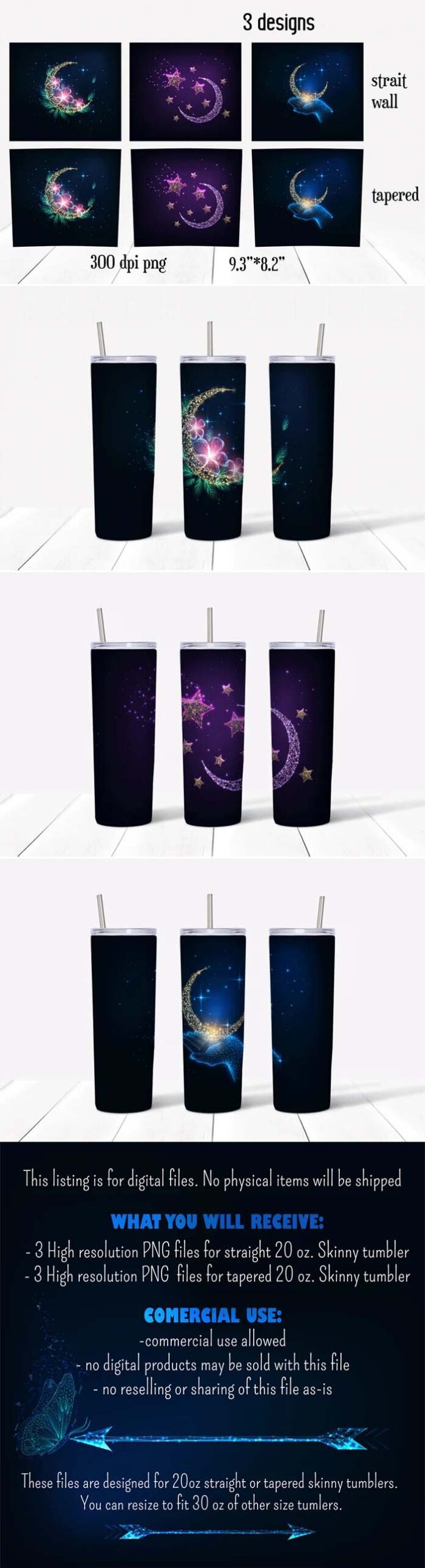 Mystic Moon Tumbler Sublimation Designs Mystic Moon Tumbler Sublimation Designs