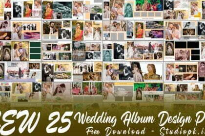 New 25 Wedding Album Design PSD Free Download